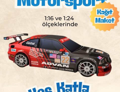 BMW 320i Motorsport Kağıt Modeli – (1:16 ve 1:24 ölçek)