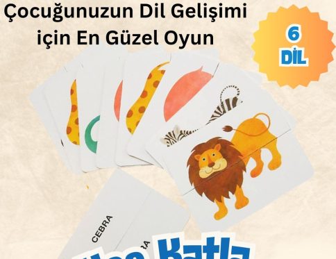 Çok Dilli Hayvan Eşleştirme Kartları – Kes, Hazırla, Öğren!